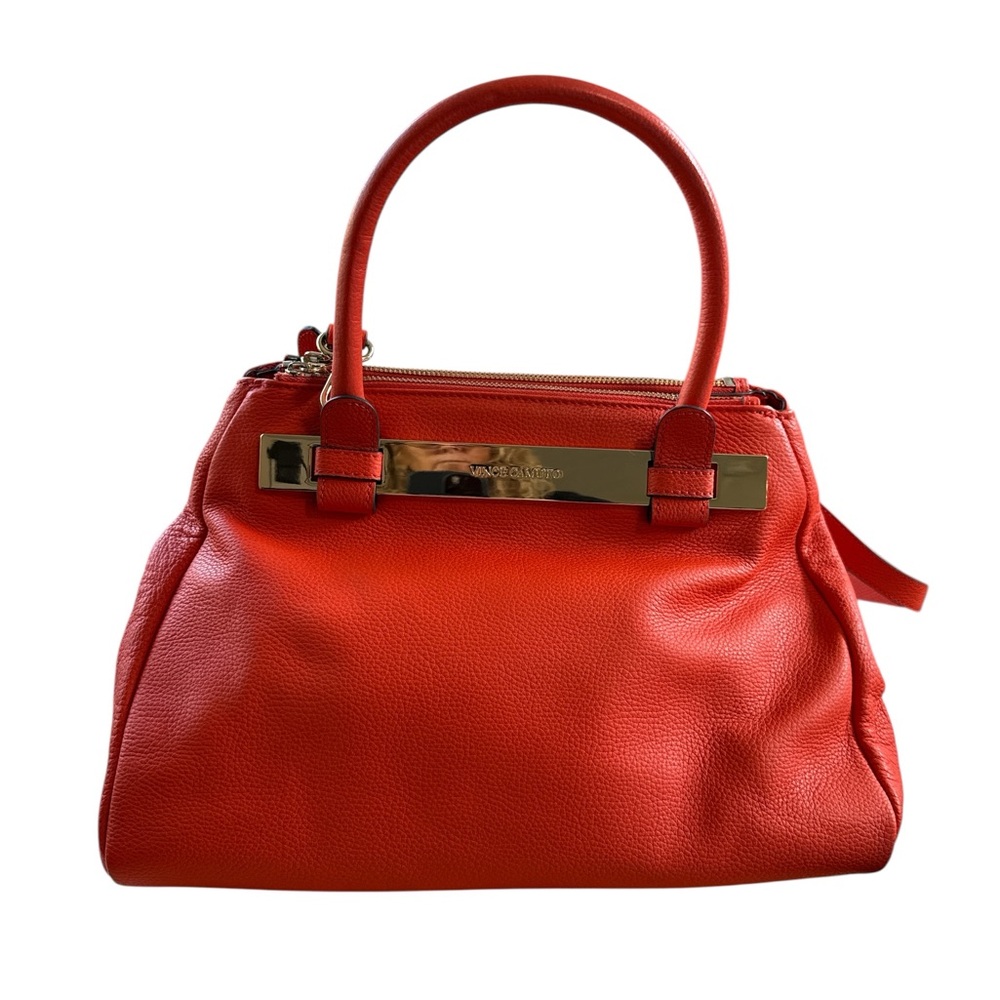 Vince Camuto Bold Orange Satchel - Picture 4 of 4